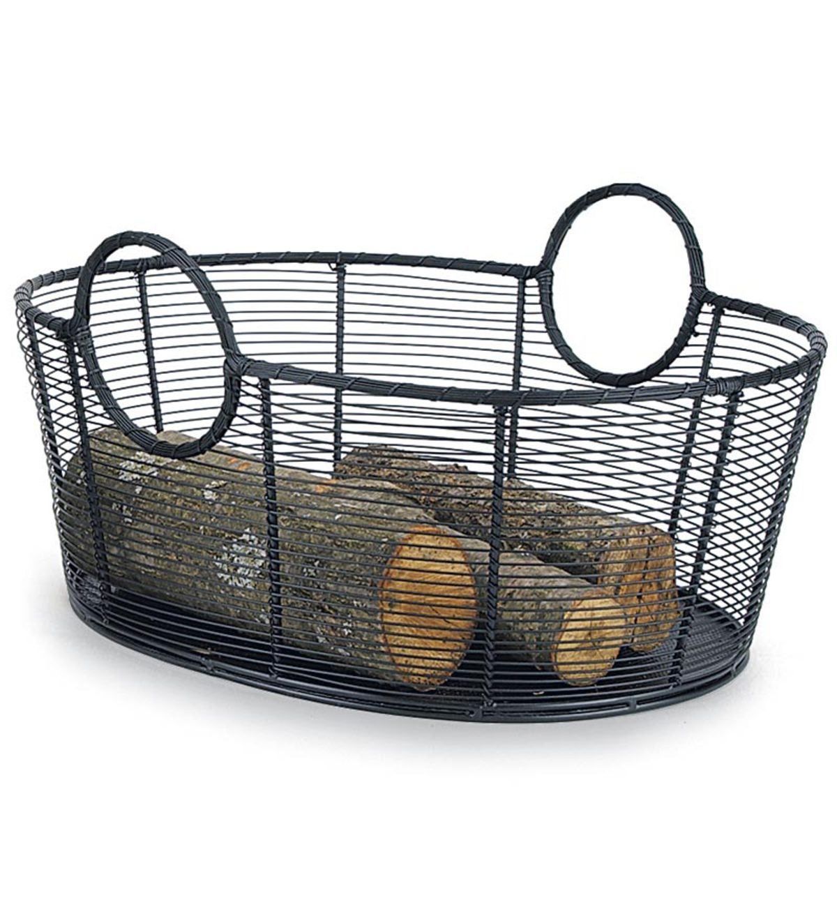 Large Steel Wire Log Basket
