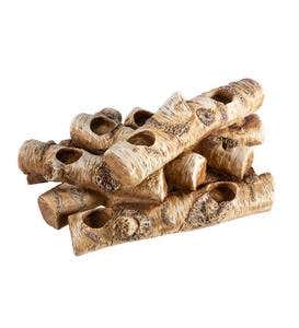 Logs Hearth Candle Holder - Birch