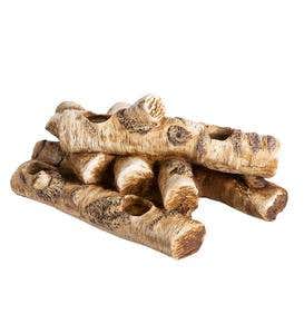 Logs Hearth Candle Holder - Birch