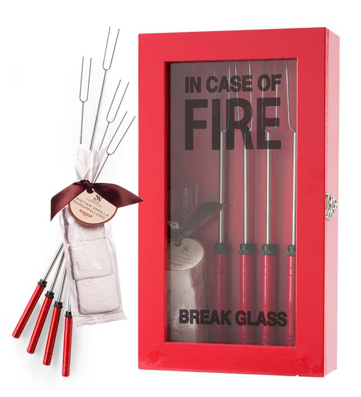 Faux Fire Extinguisher Marshmallow Toasting Gift Set
