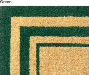 24”x 39”Personalized Coir Mat - GREEN