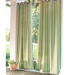 UV-Resistant Outdoor 50"W x 108"L Grommet-Top Curtain