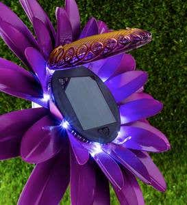 Secret Solar Flower Metal Garden Stake
