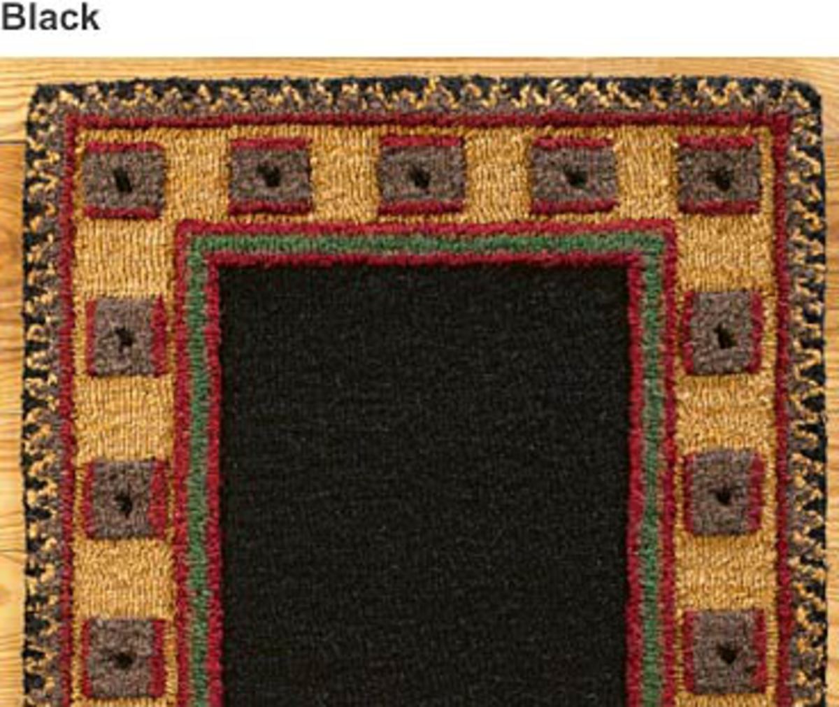 Riverwood Wool Rug, 2' x 3' - Black