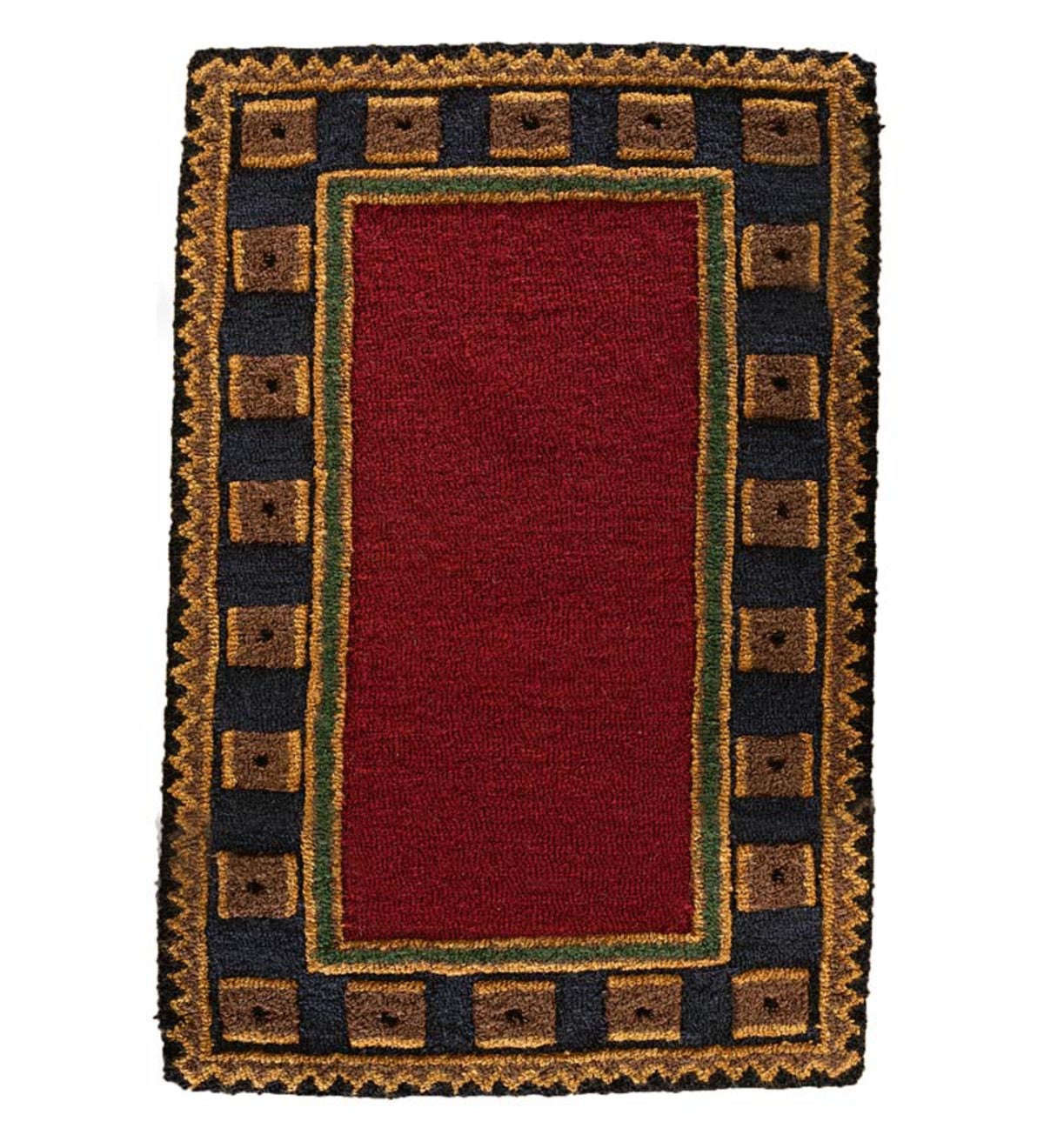 Riverwood Wool Rug, 5' x 8' - Red