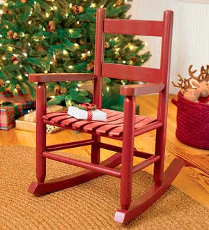 Child's Oak Ladderback Rocker - Optional Personalization