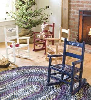 Child's Oak Ladderback Rocker