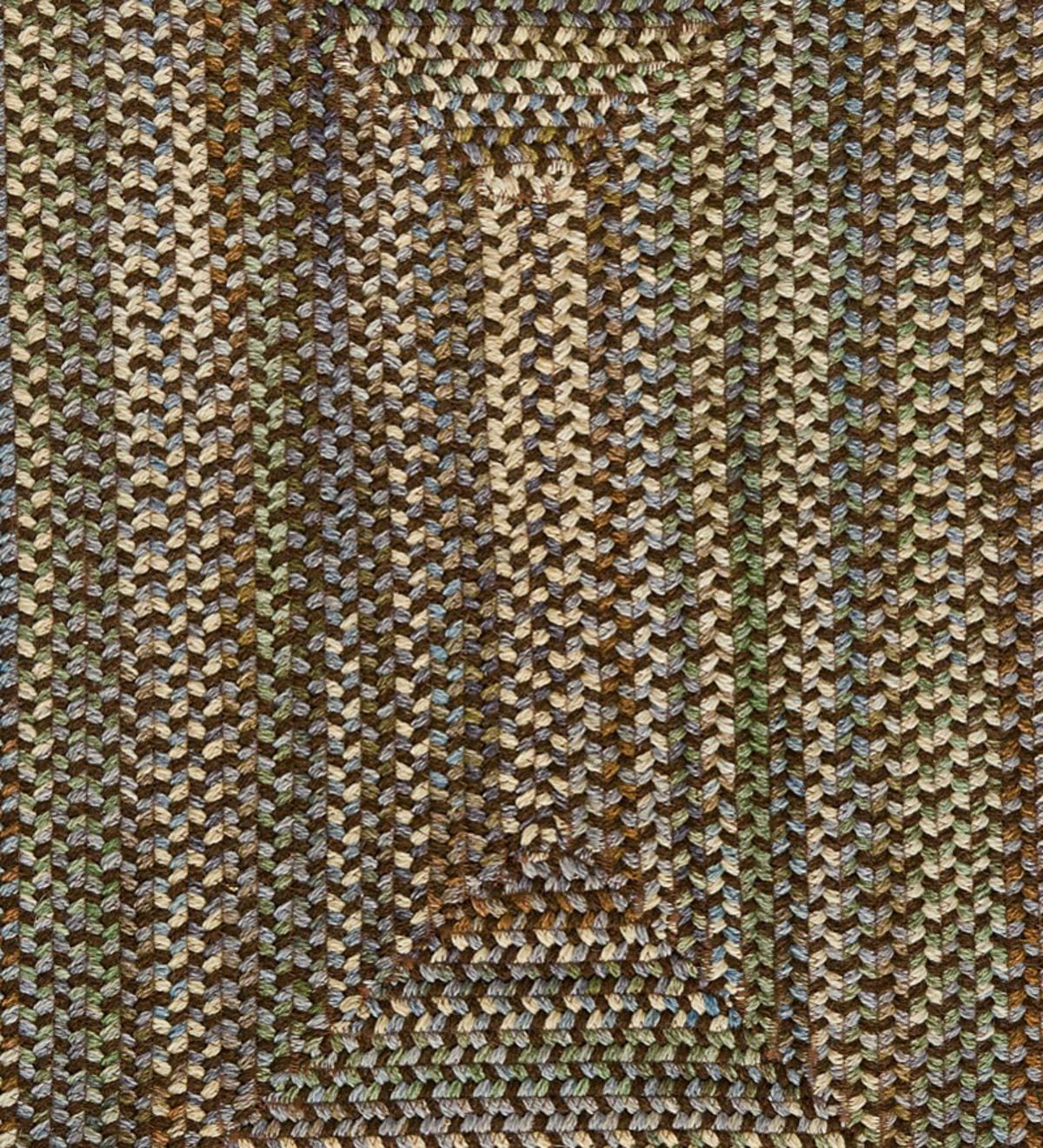 Bear Creek Rectangular Braided Wool Blend Rug, 5' x 8' - Chocolate Multi