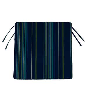 Deluxe Sunbrella Square Cushion with ties 18½" x 17½" x 3" - Canvas Black