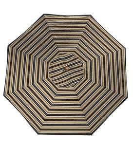 11' Deluxe Sunbrella™ Market Umbrella - Black Stripe