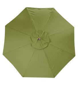 11' Deluxe Sunbrella™ Market Umbrella - Black Stripe