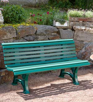 Large 3-Seater Weatherproof PVC Garden Bench