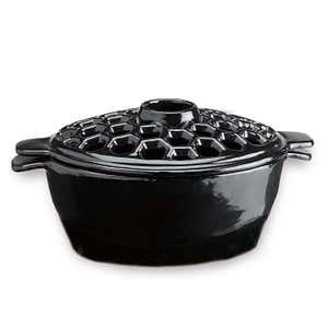 2.3 QT. Cast Iron Lattice Wood Stove Steamer