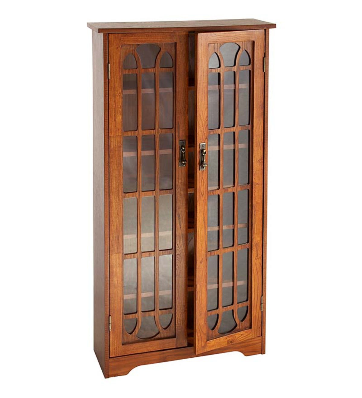 Window Pane Media Cabinet - Oak