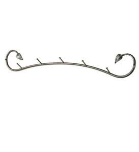 USA-Made Hand-Forged Eden Isle Wall Coat Rack With Shelf
