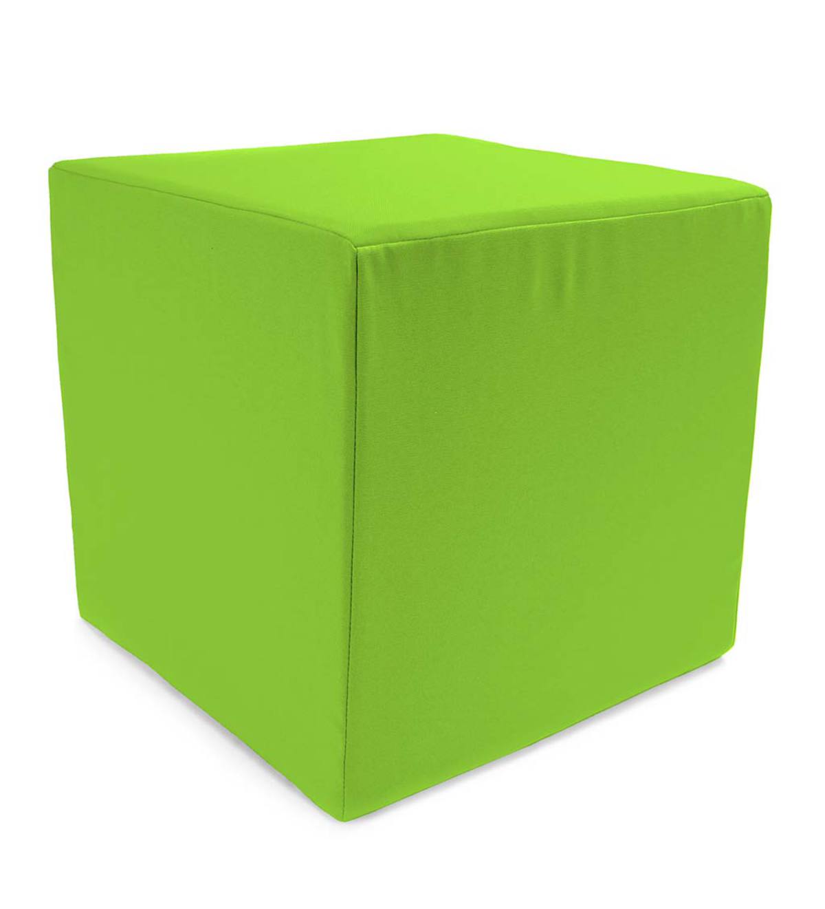 Polyester Classic Cube Ottoman, 15"x 15"