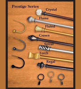 Prestige Rod Set, 28-48”W - Antique Gold - Torch