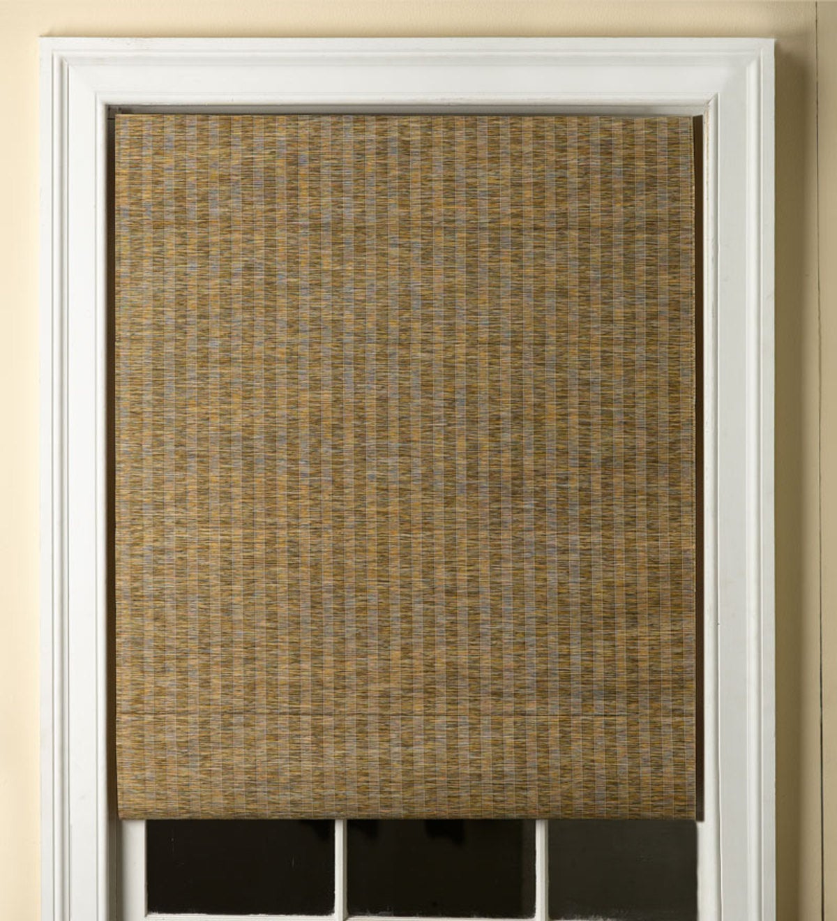 31”W Cord-Free Jute Roman Shades