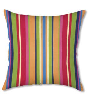 Polyester Classic Throw Pillow, 18” - Fiesta Stripe