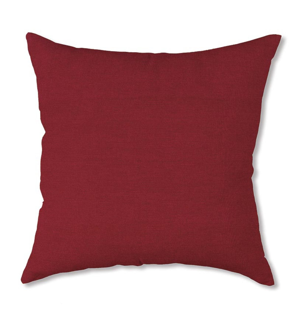 Polyester Classic Throw Pillow, 18” - Brick Red