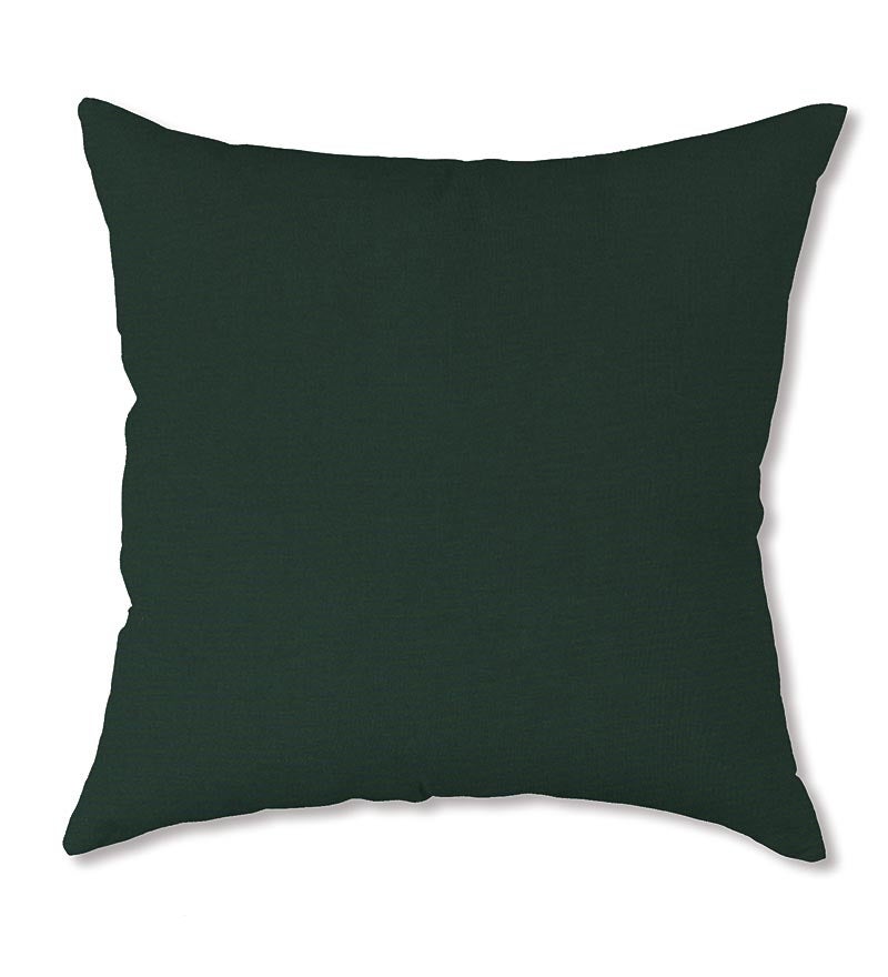 Special! Polyester Classic Throw Pillow, 15"sq. x 7" - Forest Green