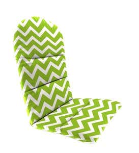 Sale! Polyester Classic Adirondack Cushion, 52”x 20½”x 2½”with hinge 18½”from bottom - Leaf Chevron