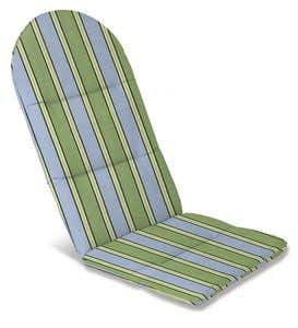 Sale! Polyester Classic Adirondack Cushion, 52”x 20½”x 2½”with hinge 18½”from bottom - Blue Stripe