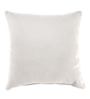Special! Polyester Classic Throw Pillow, 15"sq. x 7" - Persimmon Block Print