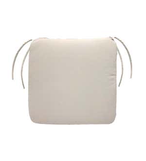 Polyester Classic Chair Cushion With Ties, 19½" x 19" x 3"