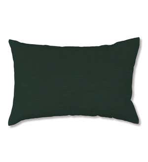 Special! Polyester Classic Lumbar Pillow, 19"x 12"x 5½" - Forest Green