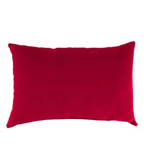 Special! Polyester Classic Lumbar Pillow, 19"x 12"x 5½" - Barn Red
