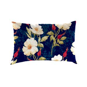 Special! Polyester Classic Lumbar Pillow, 19"x 12"x 5½" - Rose Garden