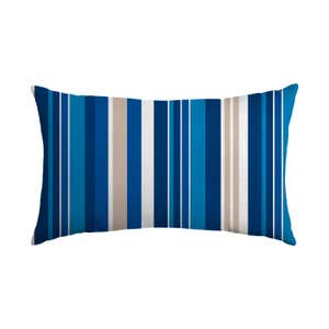 Polyester Classic Lumbar Pillow, 19" x 12" x 5½" - Cambridge Stripe