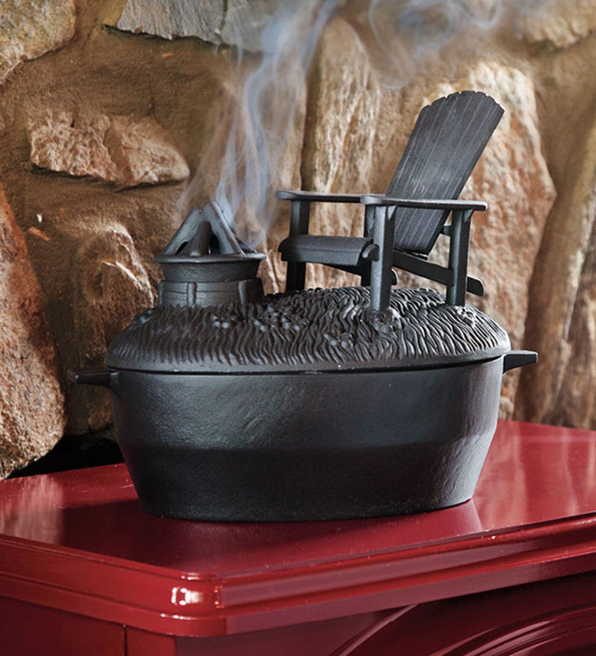 Cast Iron Wood Stove Steamer 