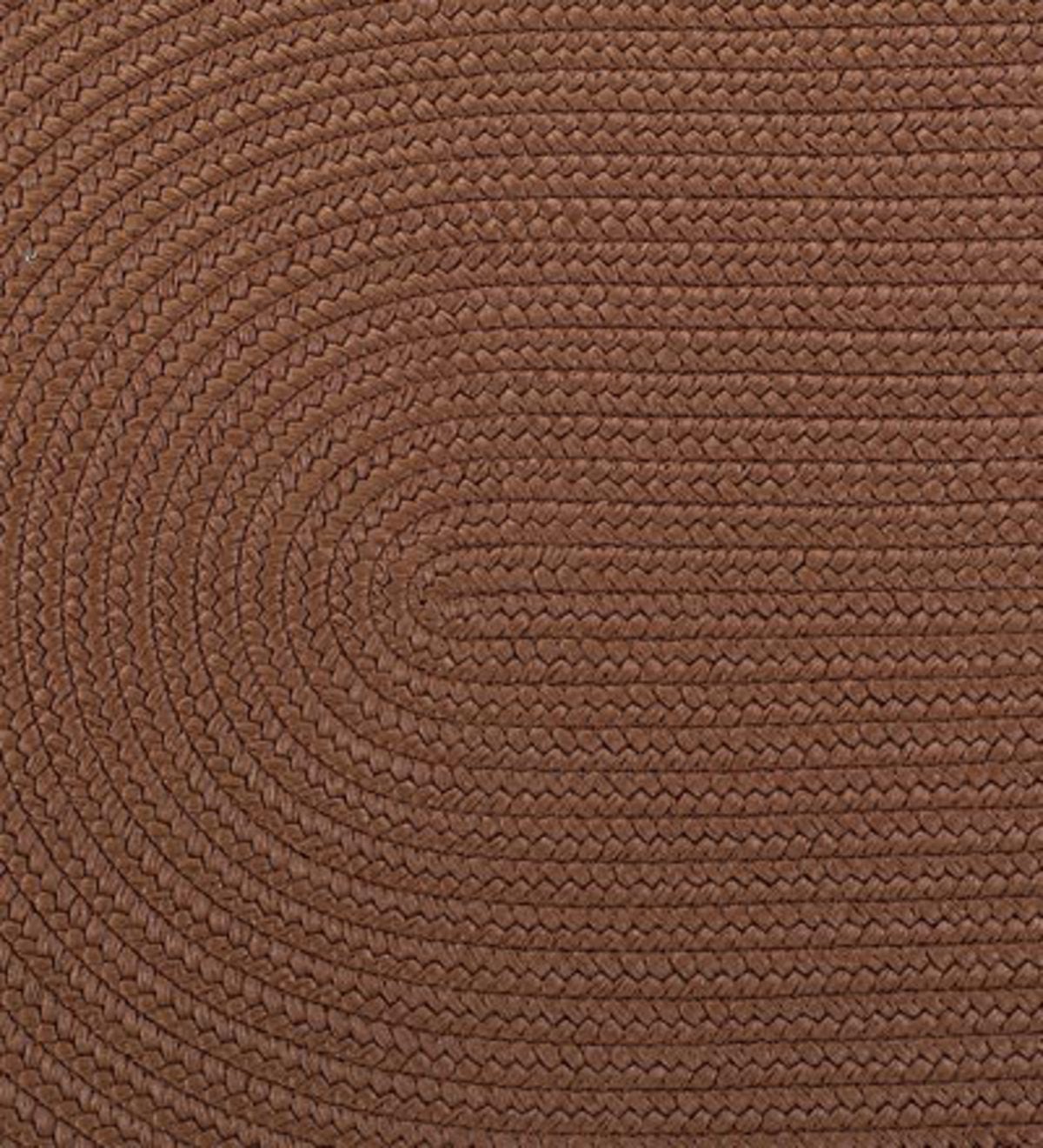 5' x 7' Rectangular Braided Rug - CHOCOLATE