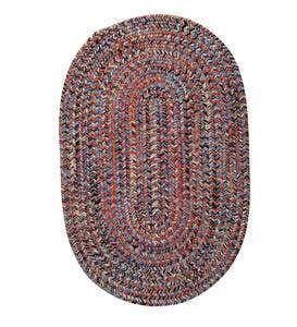 3' x 5' Oval Braided Rug - CAMEL