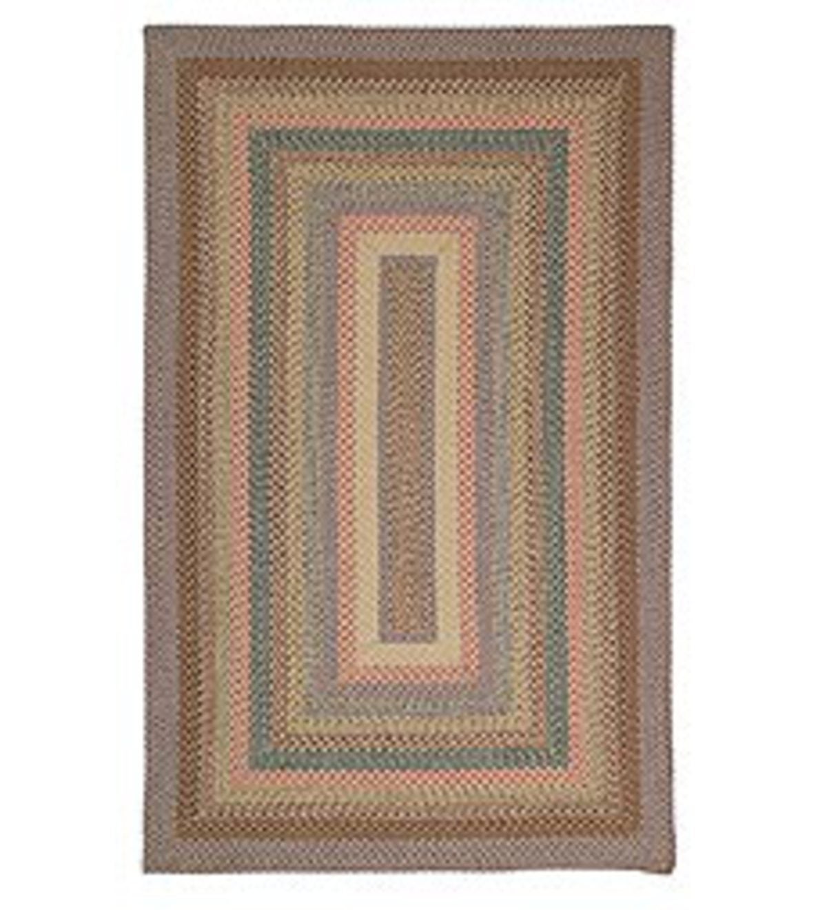 5'W x 8'L Rectangle Indoor/Outdoor Polypropylene Braided Rug - Multi