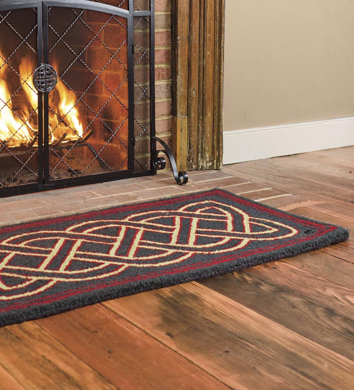 Celtic Knot Wool Hearth Rug Plow