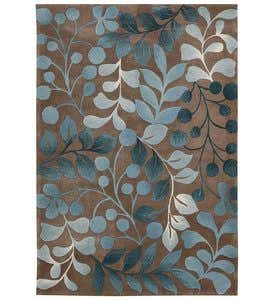Contour Ferns And Berries Rug, 3'6”x 5'6” - Chocolate