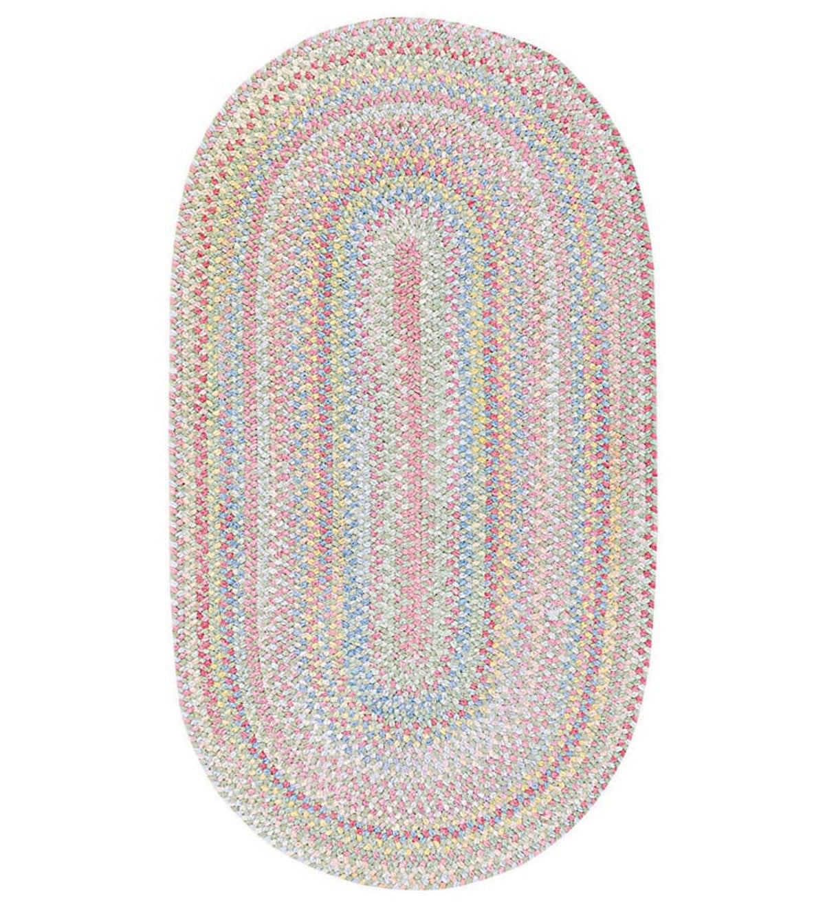 8' x 11' Cutting Garden Oval Braided Rug - Grass