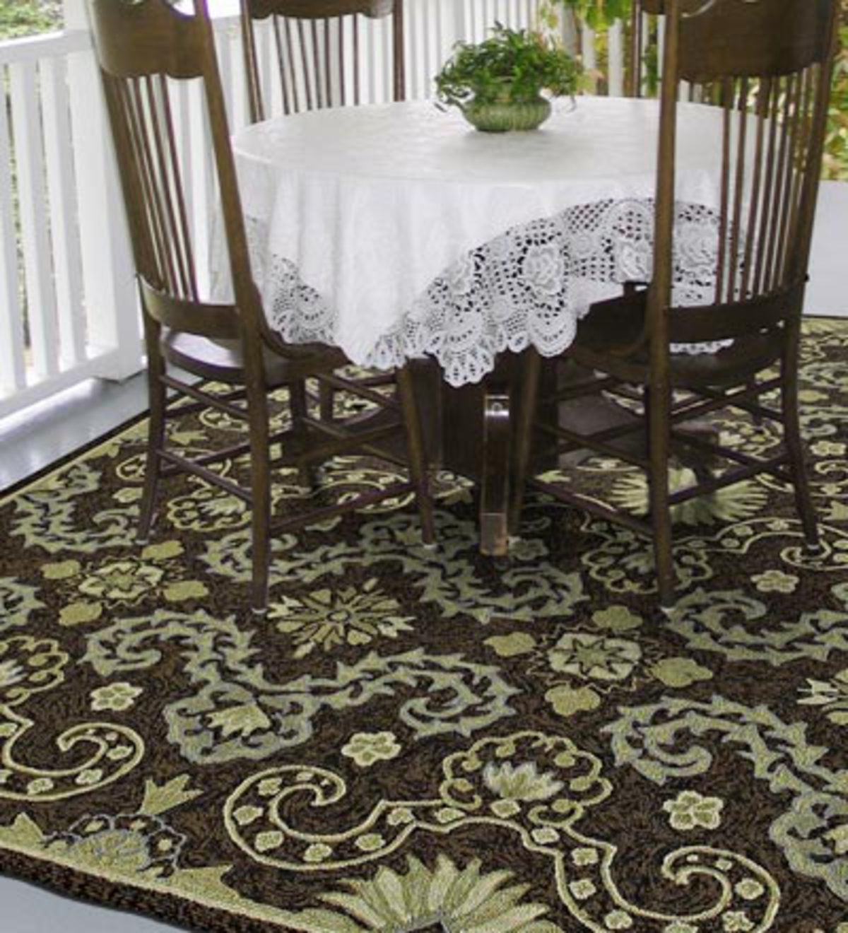 9' x 12' Isle of Hope Indoor/Outdoor Rug - Ebony