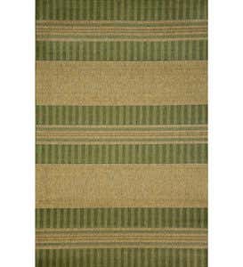 4'11”x 7'6”Tropez Stripes Indoor/Outdoor Rug - Green