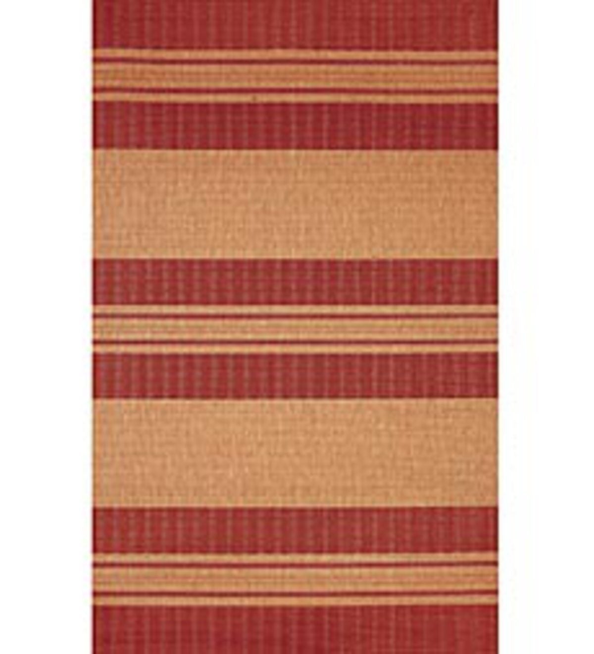 7'10”Sq. Tropez Stripes Indoor/Outdoor Rug - Red
