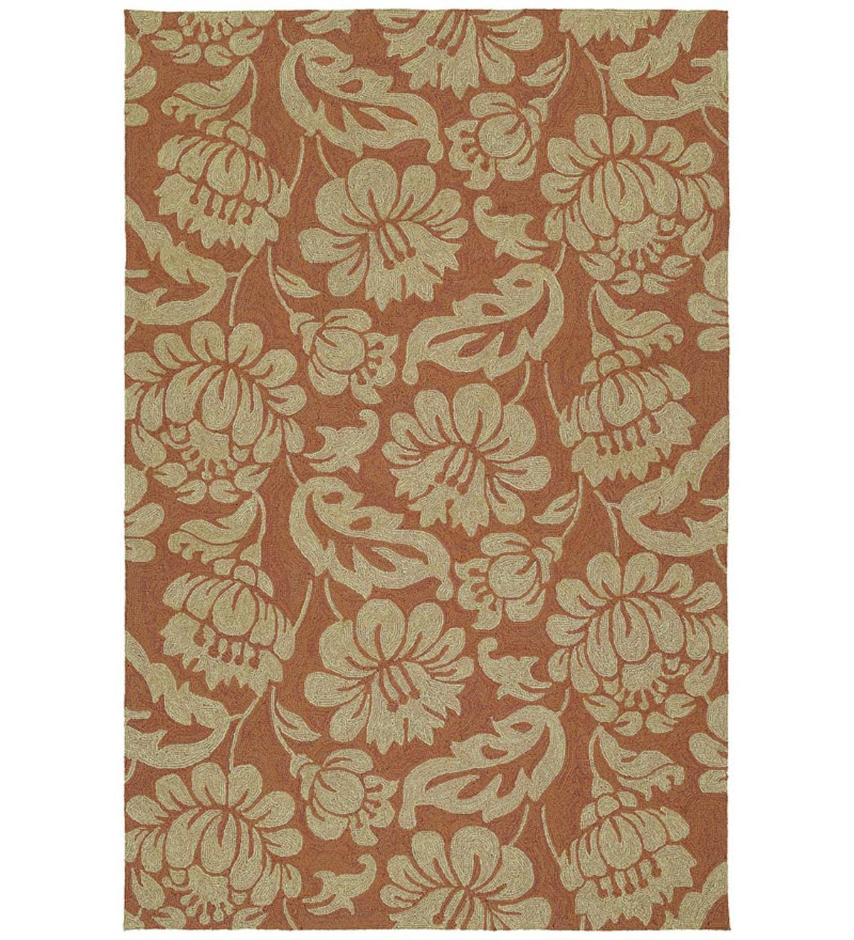 7'9”Square Calypso Indoor/Outdoor Rug - Copper