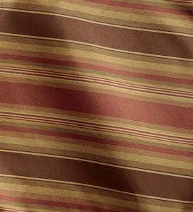 USA-Made Bedford Collection Upholstered Nigel Ottoman - Nutmeg Stripe