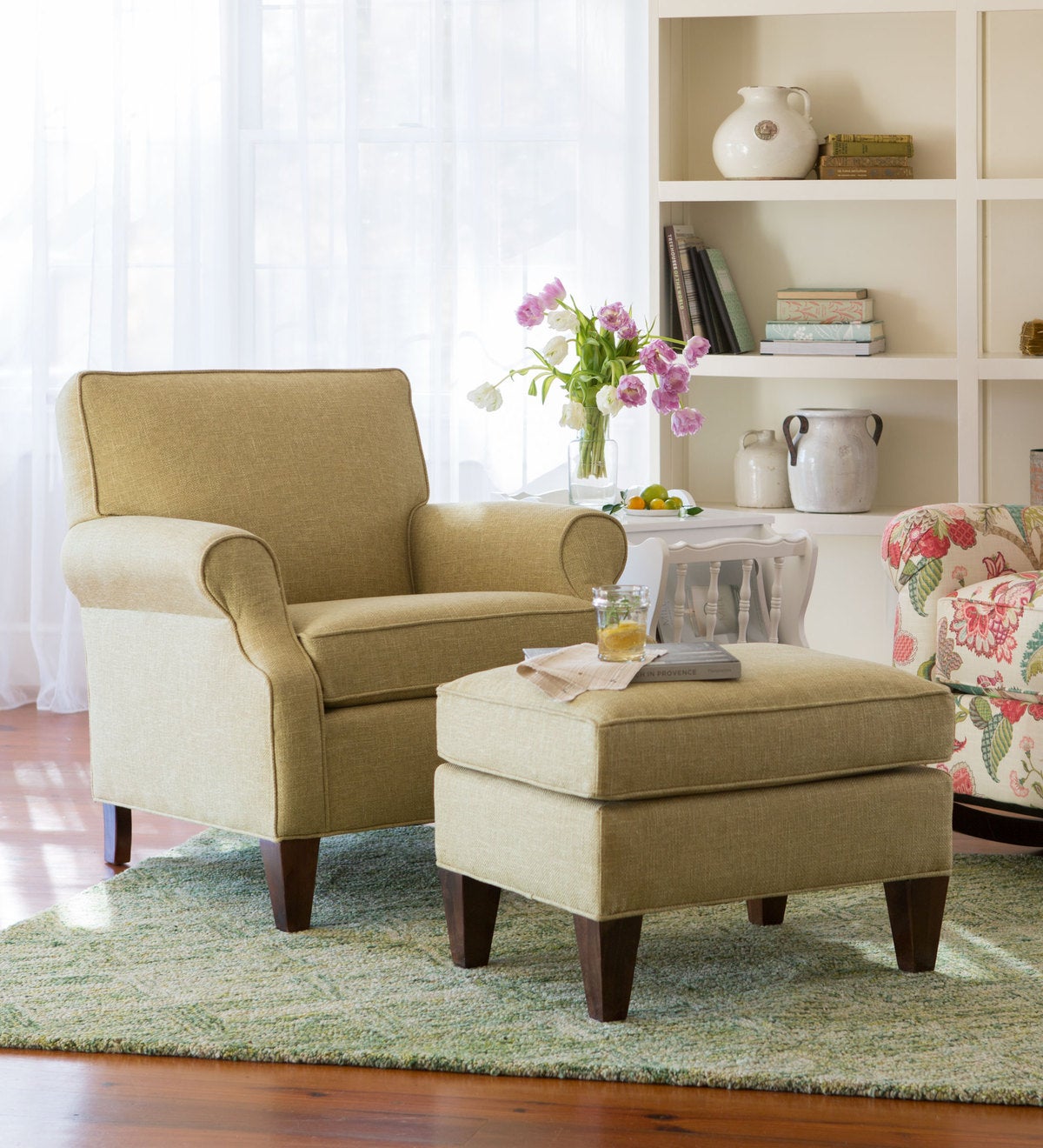 USA-Made Bedford Collection Upholstered Club Chair