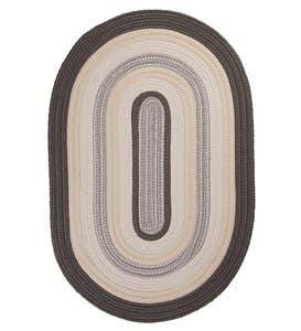 8' x 10' Braided Indoor/Outdoor Rug - Brown