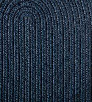 Blue Ridge Wool Oval Braided Rug, 8' x 11'