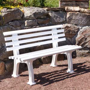 Small 2-Seater Weatherproof PVC Garden Bench