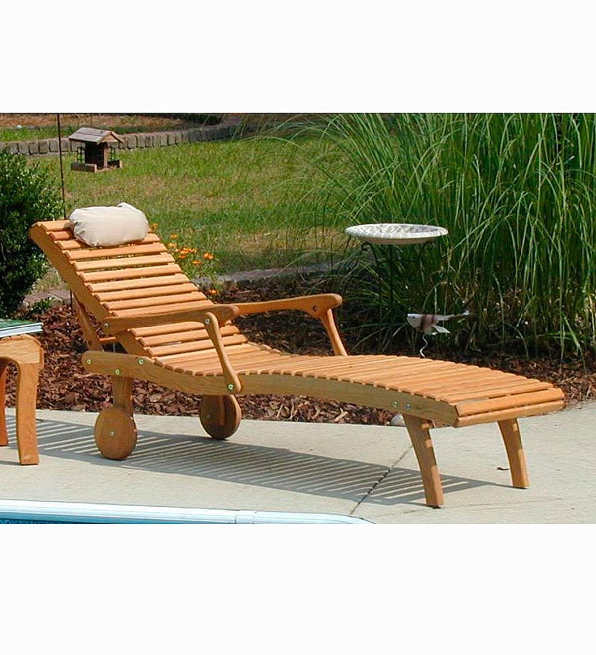 USA–Made Appalachian White Oak Chaise Lounge